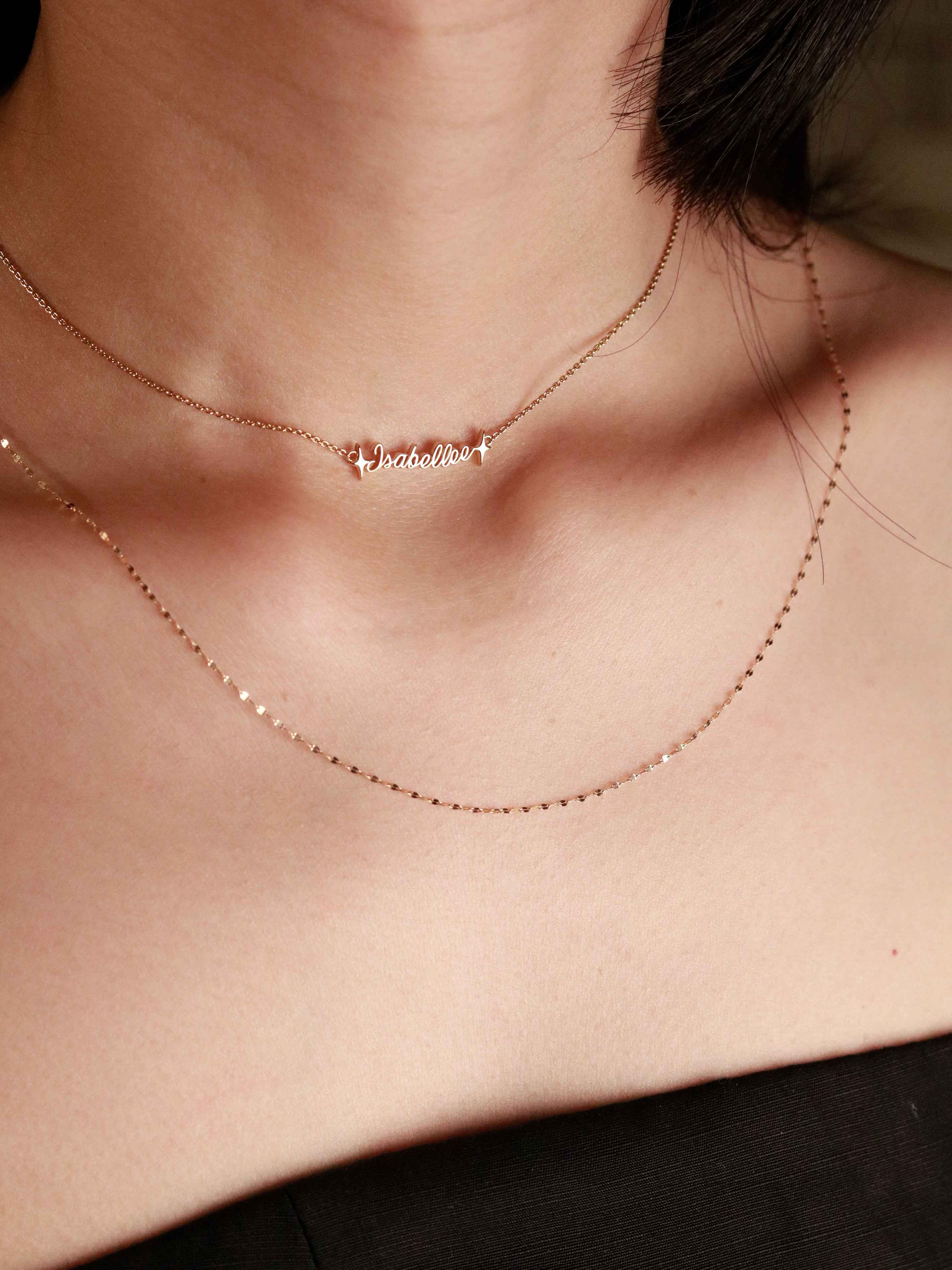 Do I Get My Girlfriend a Custom Name Necklace With My Name or Hers? FSS Jewellery