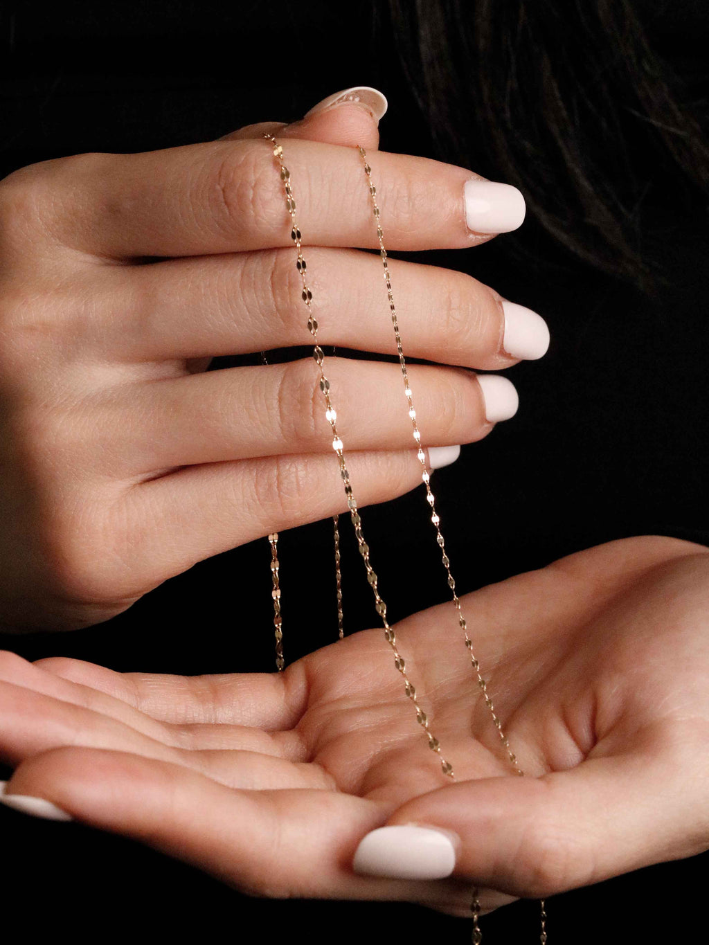 1.72mm and 1.08 mm gold necklace