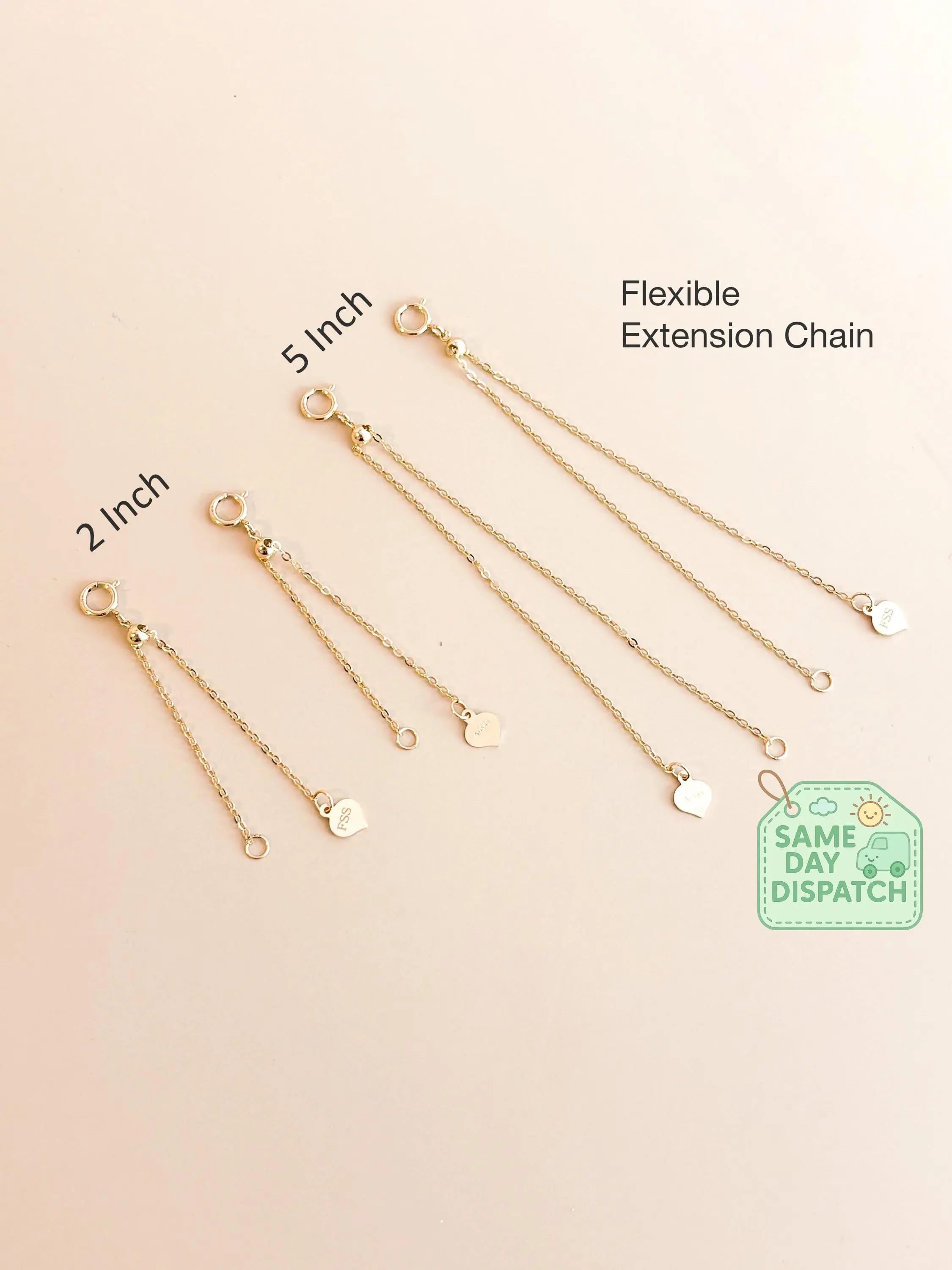 14K Gold Chain Extender