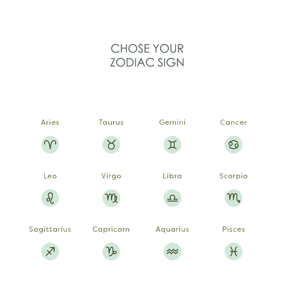 Personalize your necklace with zodiac sign 