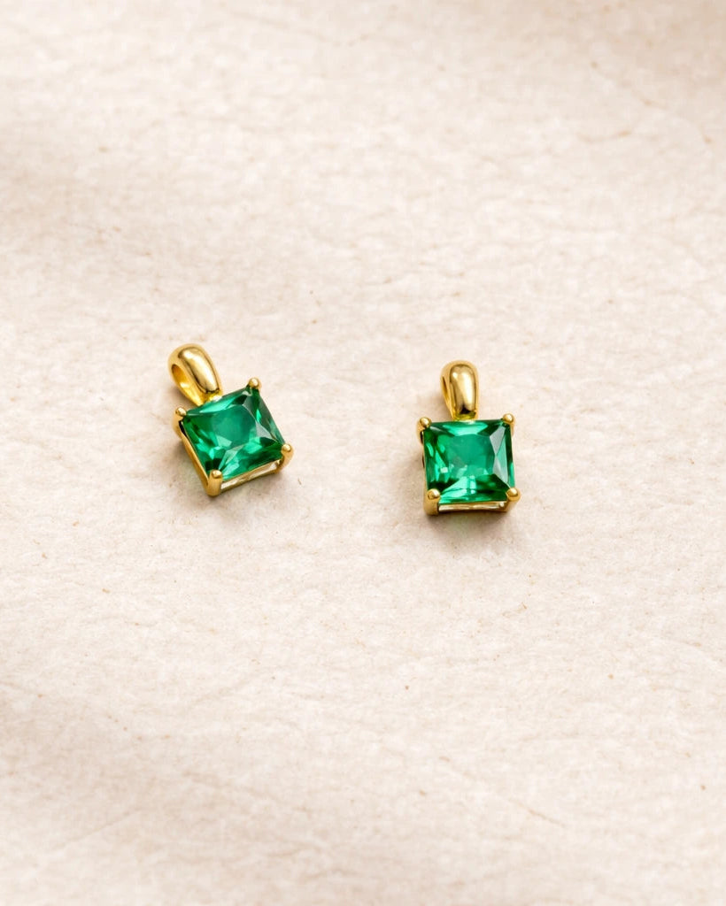 green emerald pendants