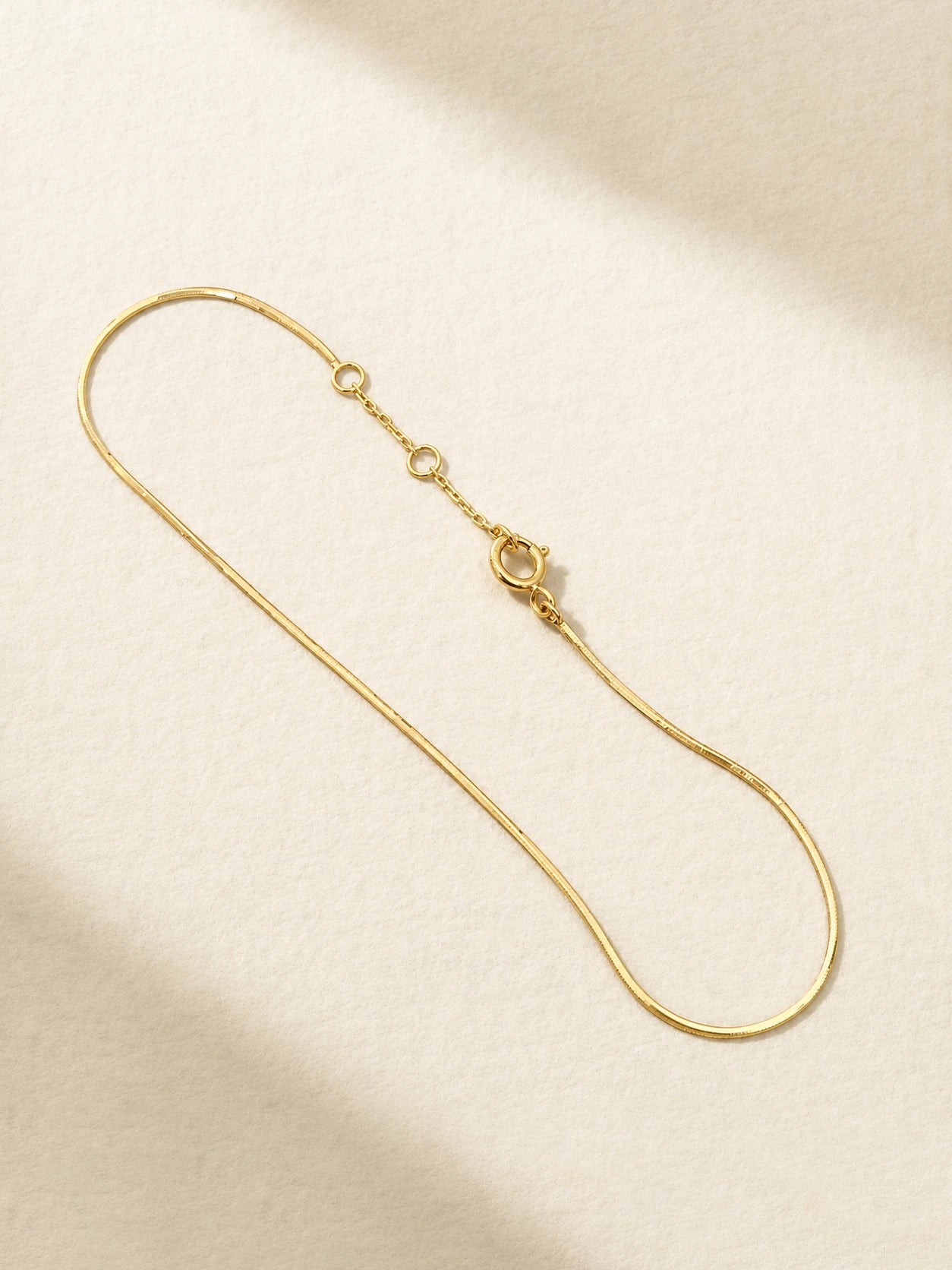 Snake Chain Bracelet in Solid Gold | Dainty Layering Bracelet for Her