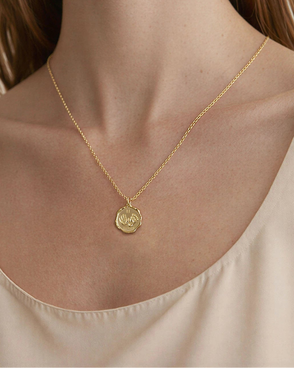 Baby Handprint Necklace (Personalize) FSS Jewellery