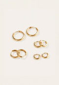 18K Gold Minimal Huggie Hoop Earrings