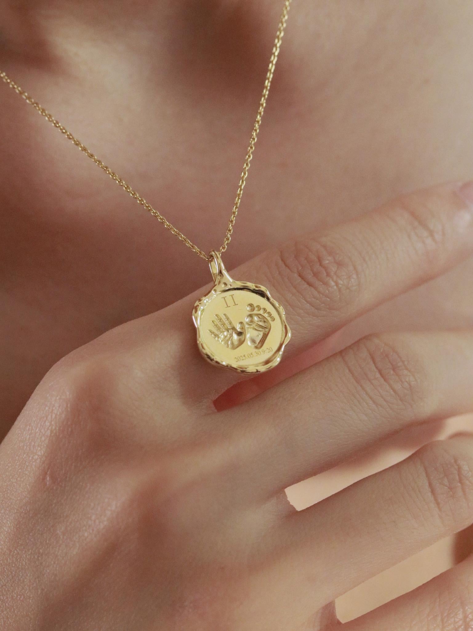 Baby Handprint Necklace (Personalisable)