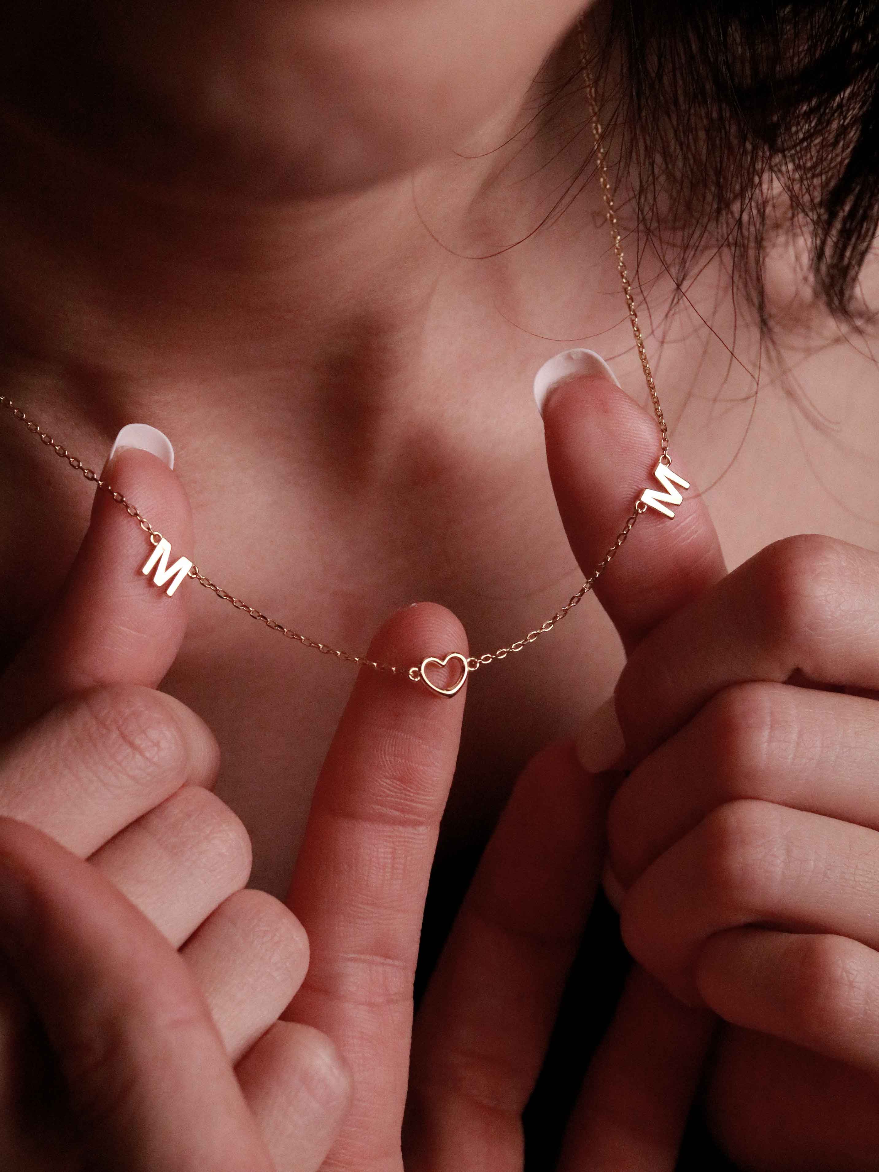 Initial & Zodiac Charms Necklace (Personalisable)