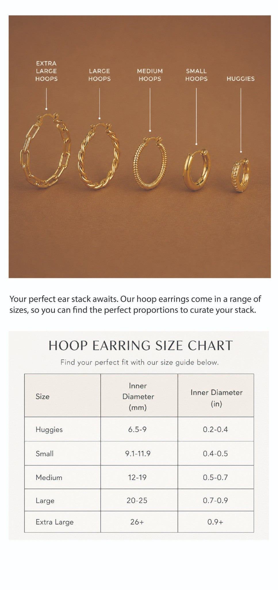 Size Guide - Earrings