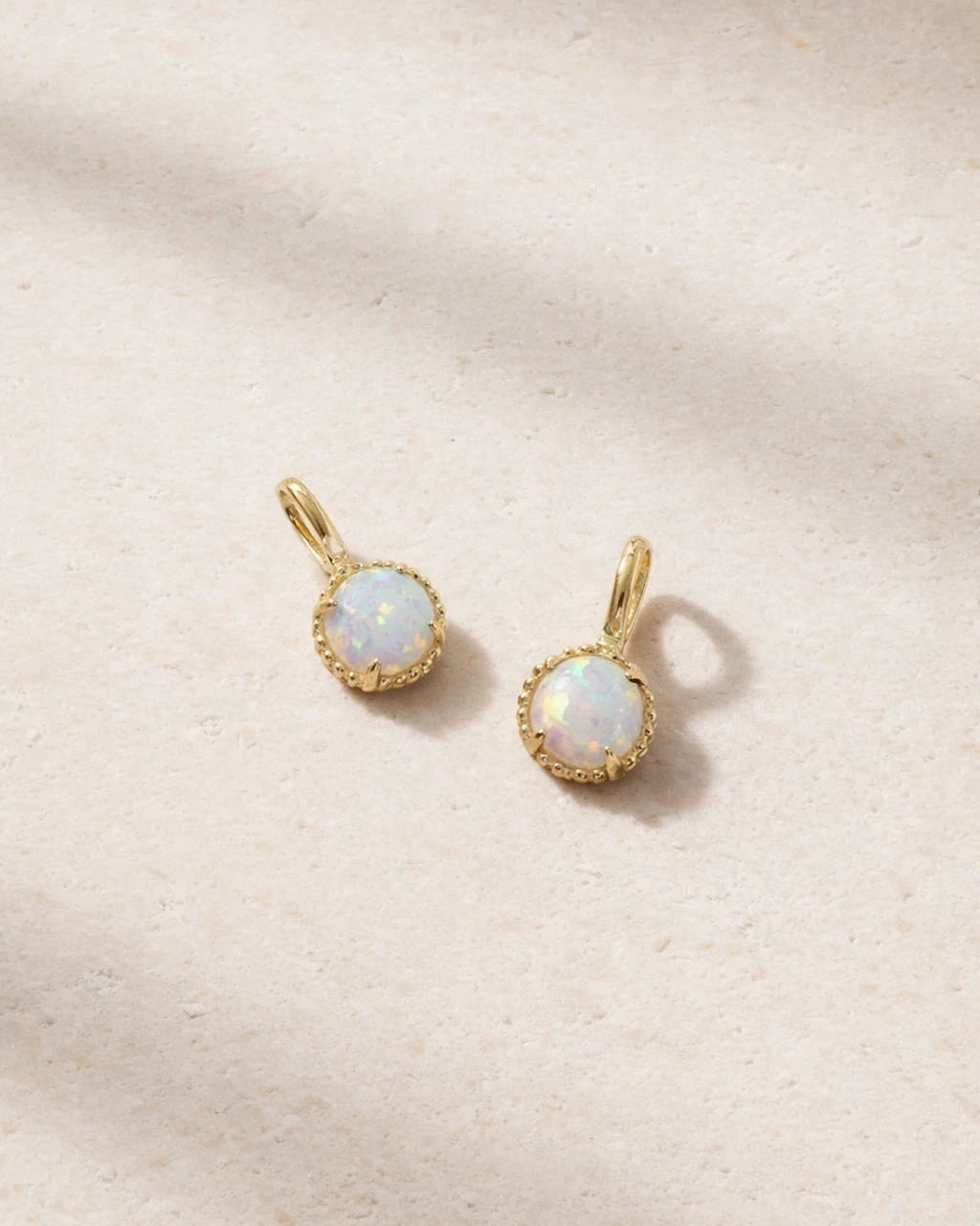 Opal Pendant Necklace in Solid Gold